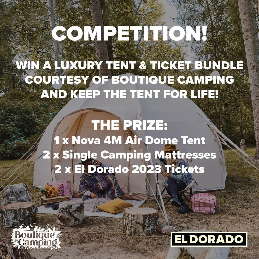 WIN! Festival Tickets PLUS a Nova Air Dome Tent 🪩 - Boutique Camping