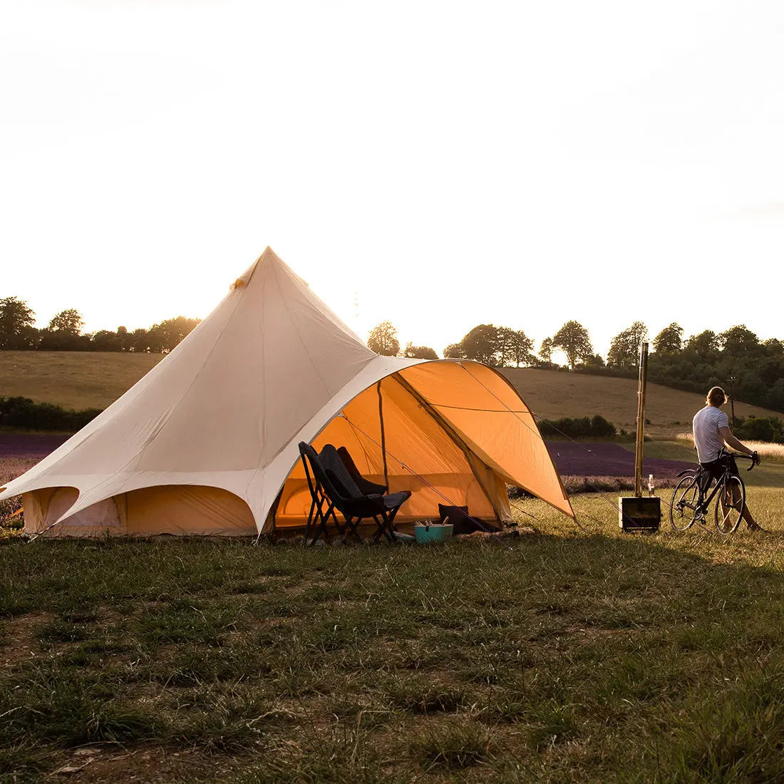 canvas star bell tent tipi boutique Camping glamping