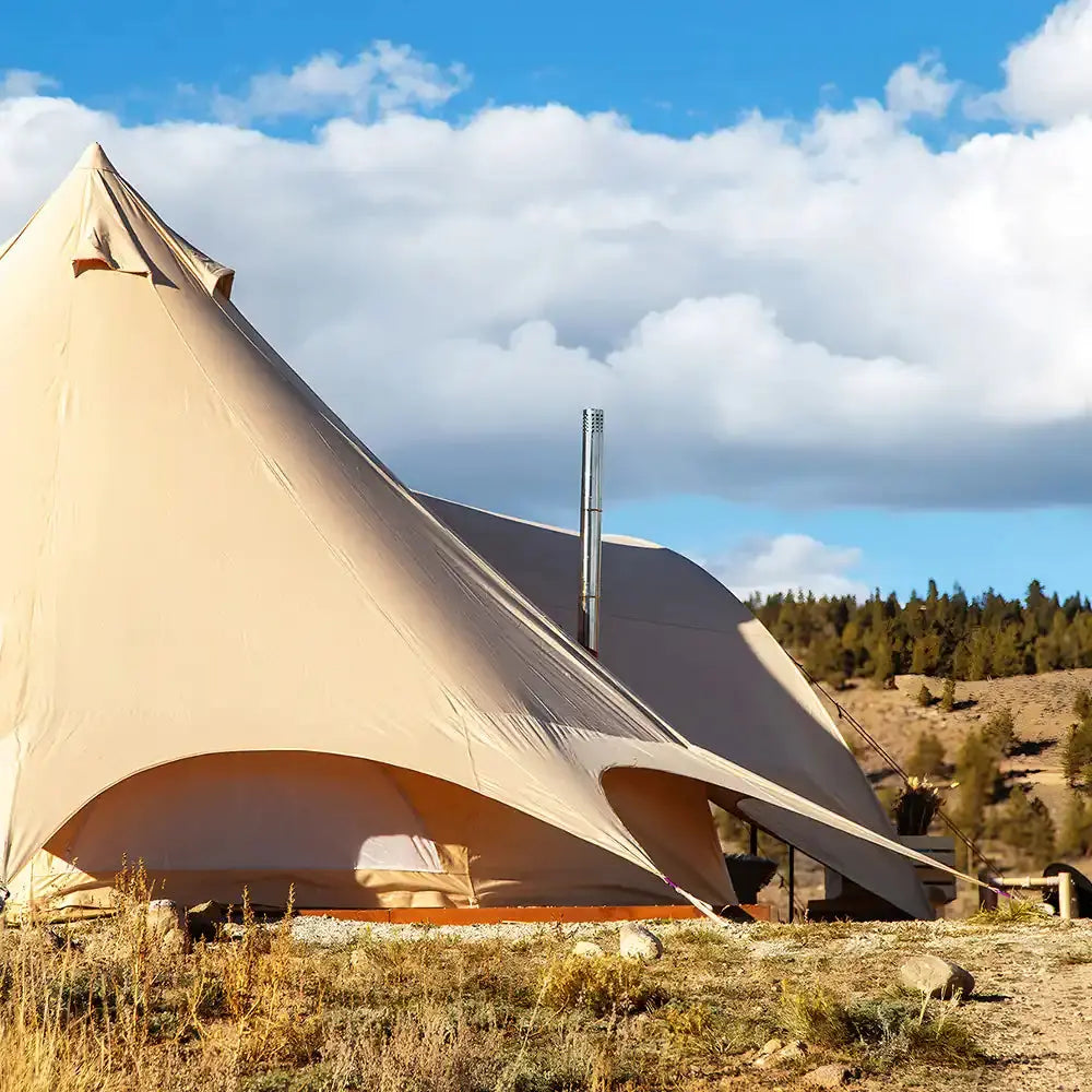 canvas star bell tent tipi boutique Camping glamping