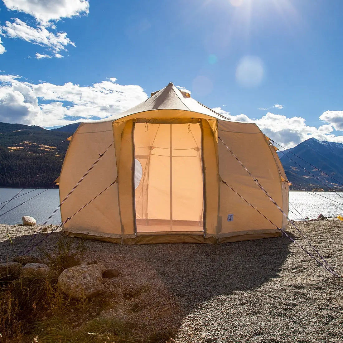 Luna yurt canvas glamping bell tent boutique camping