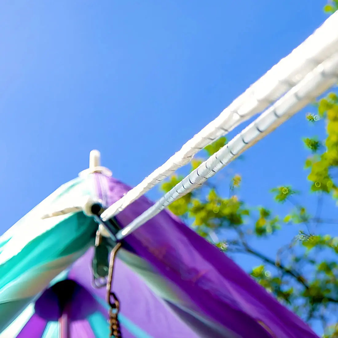 rainbow multi colour classic bell tent tipi double quad multi door canvas festival glamping boutique camping