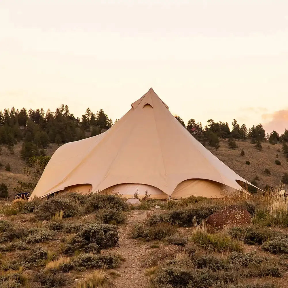 canvas star bell tent tipi boutique Camping glamping