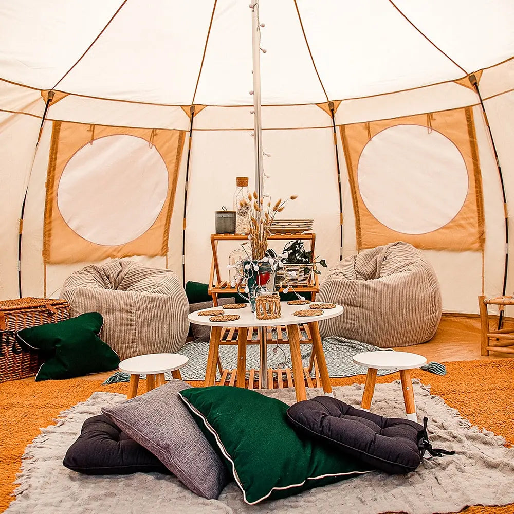 Luna yurt canvas glamping bell tent boutique camping