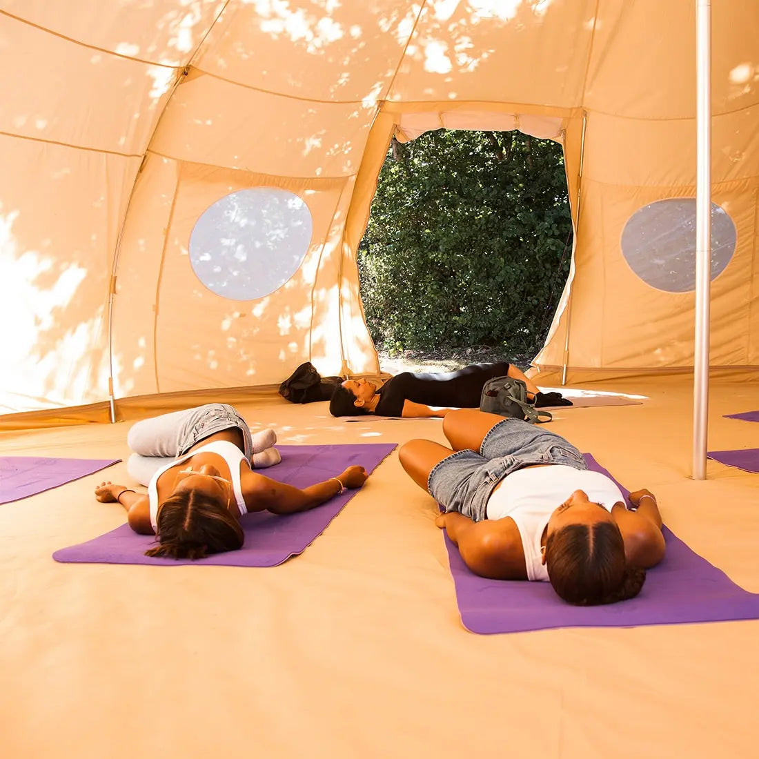 Luna yurt canvas glamping bell tent boutique camping