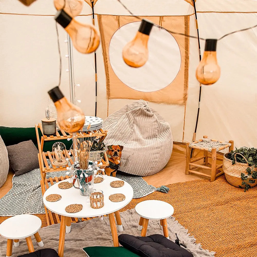 Luna yurt canvas glamping bell tent boutique camping