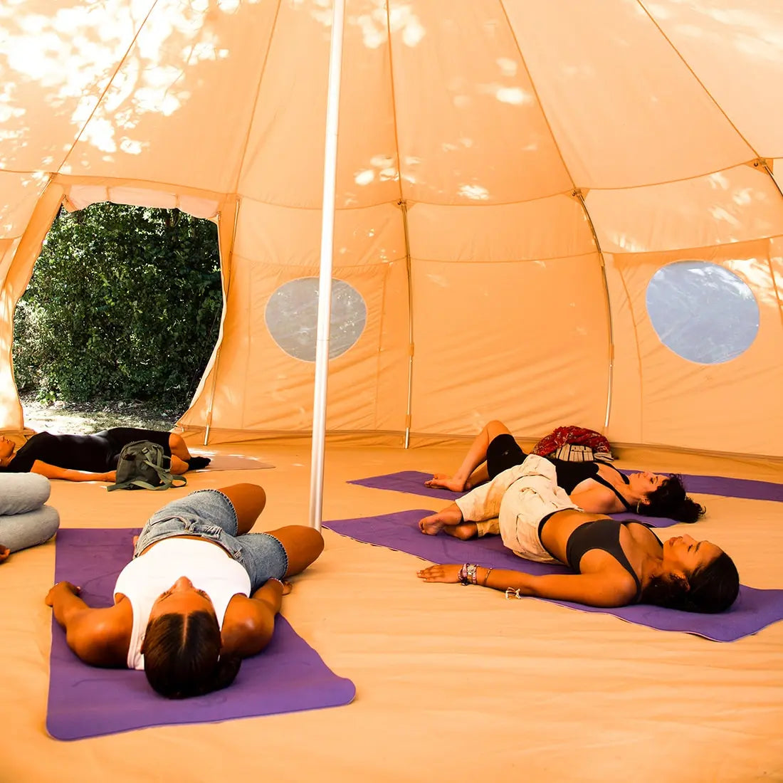 Luna yurt canvas glamping bell tent boutique camping