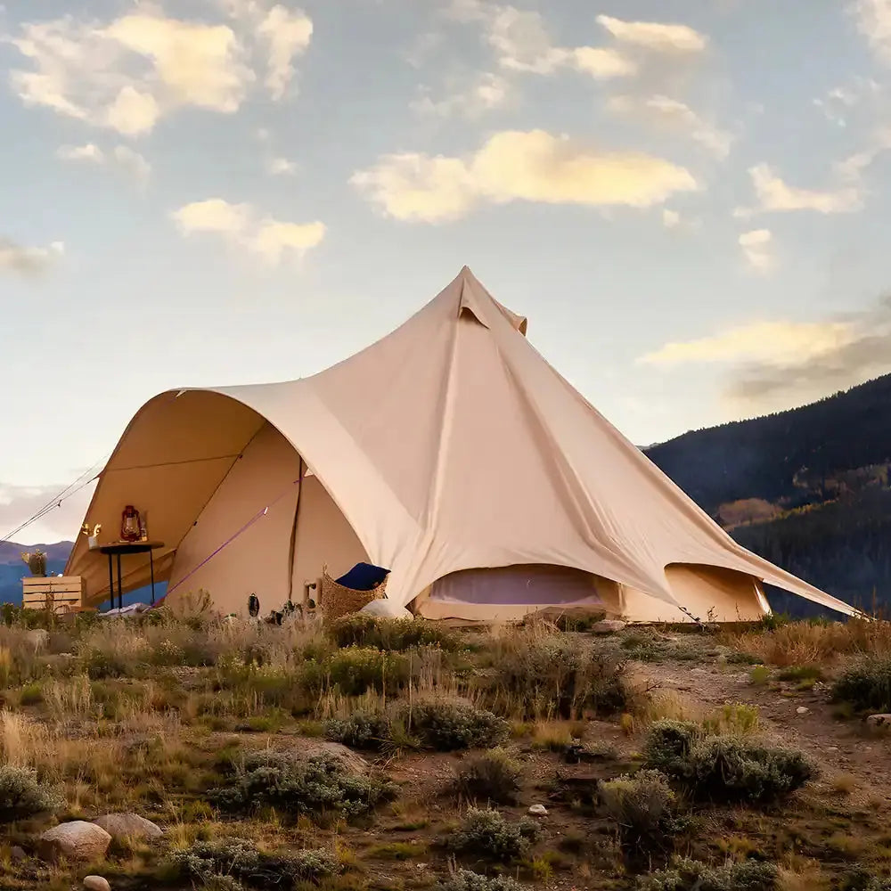 canvas star bell tent tipi boutique Camping glamping