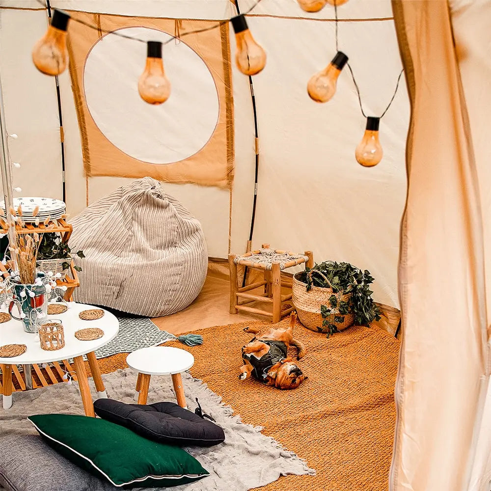 Luna yurt canvas glamping bell tent boutique camping