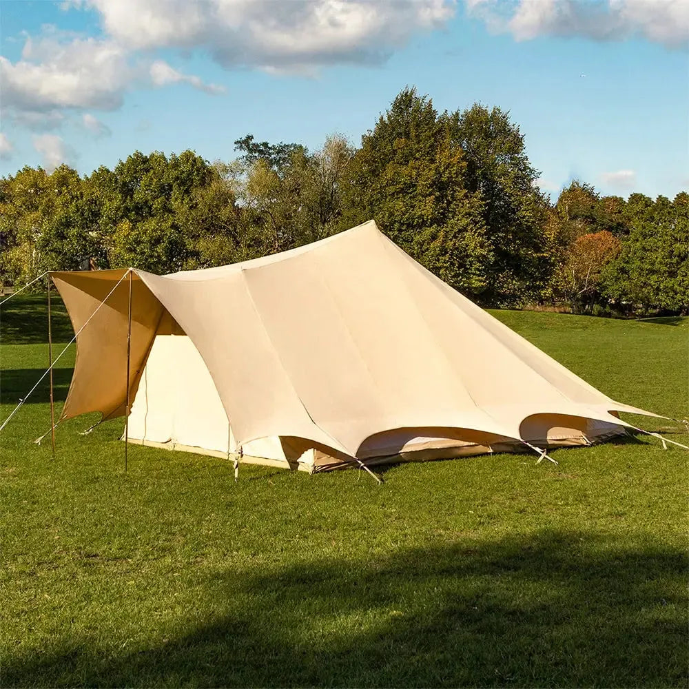 canvas glamping yurt dutch bell tent with awning porch boutique camping