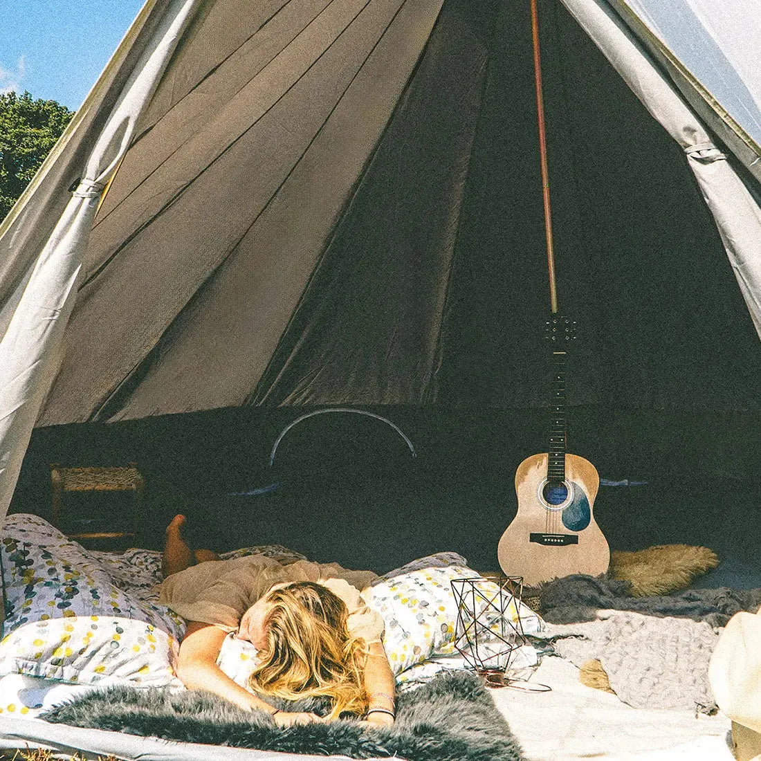 boutique camping CLASSIC CAMPING BELL TENT TIPI GLAMPING CANVAS