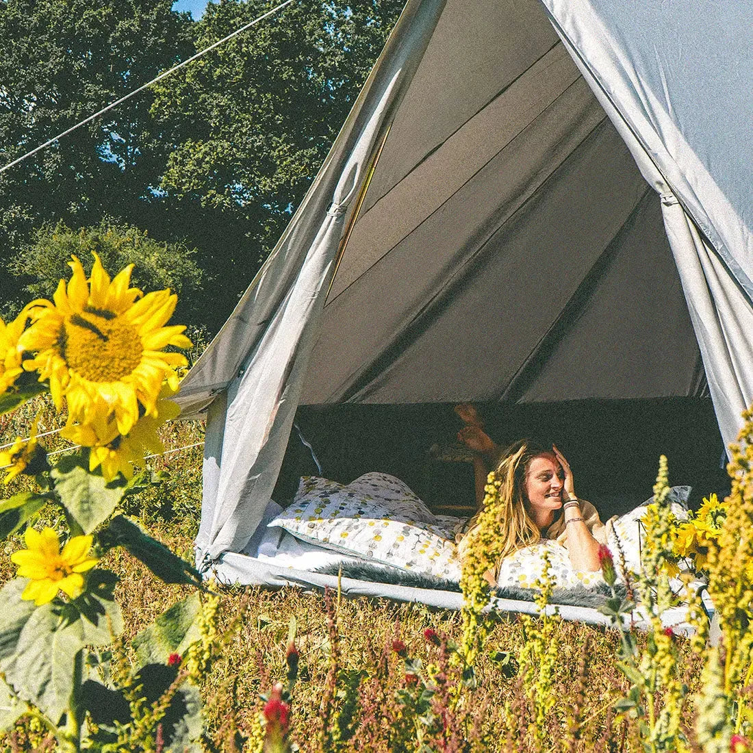 boutique camping CLASSIC CAMPING BELL TENT TIPI GLAMPING CANVAS