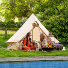 boutique camping CLASSIC CAMPING BELL TENT TIPI GLAMPING CANVAS