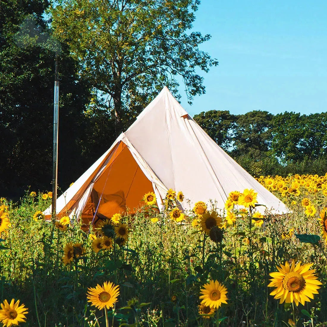 classic glamping bell tent boutique camping tipi girl boho stove