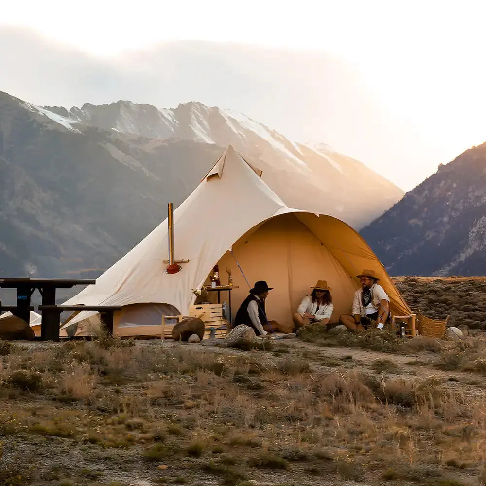canvas star bell tent tipi boutique Camping glamping