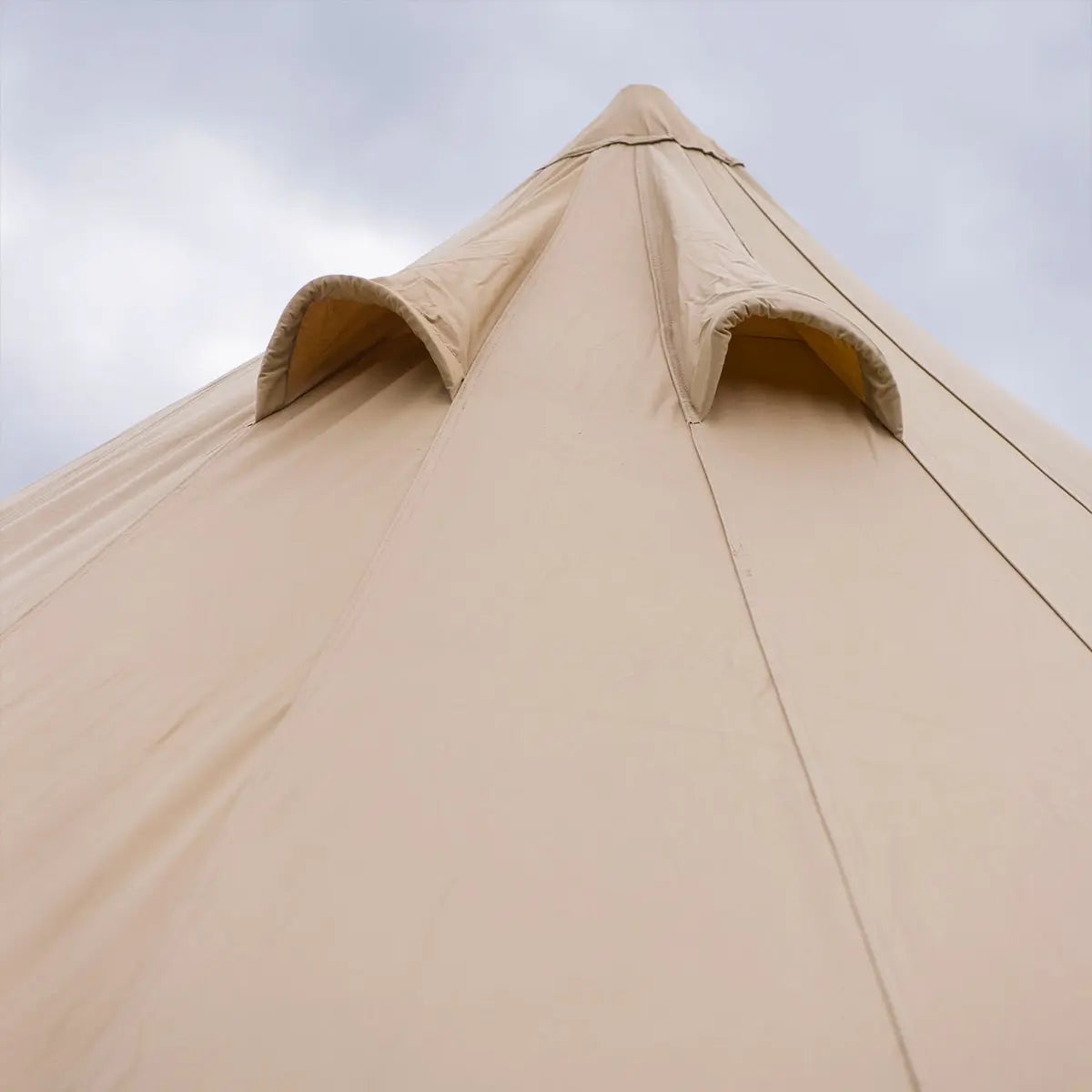 5M Classic Bell Tent 100% Cotton 285GSM Double Door - Coffee - Boutique Camping Tents