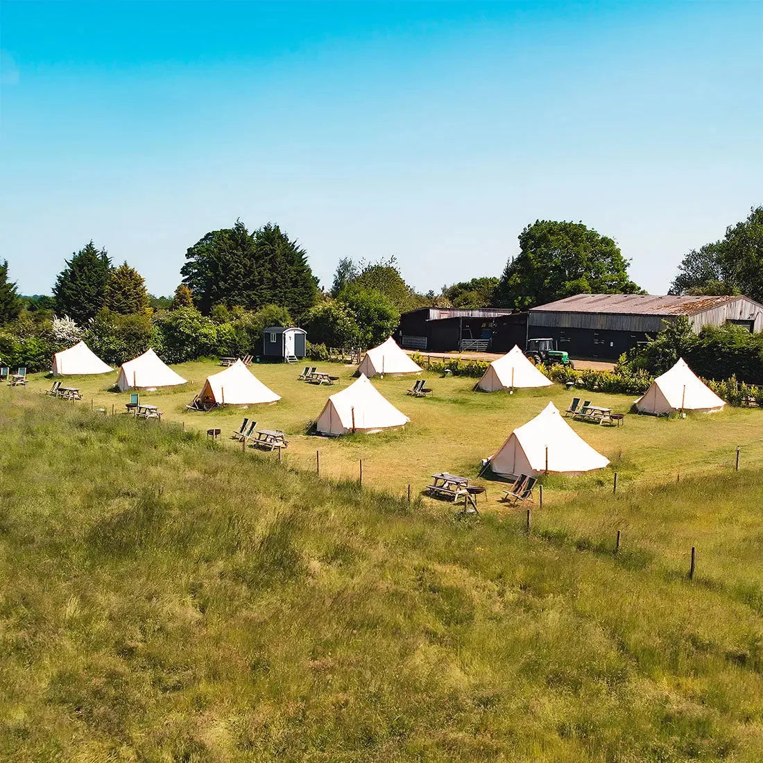 boutique camping CLASSIC CAMPING BELL TENT TIPI GLAMPING CANVAS