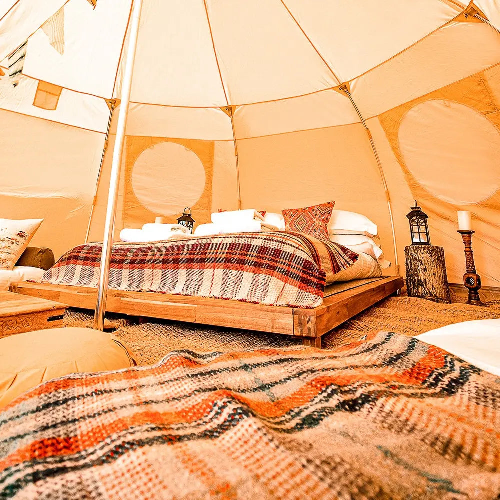 Luna yurt canvas glamping bell tent boutique camping