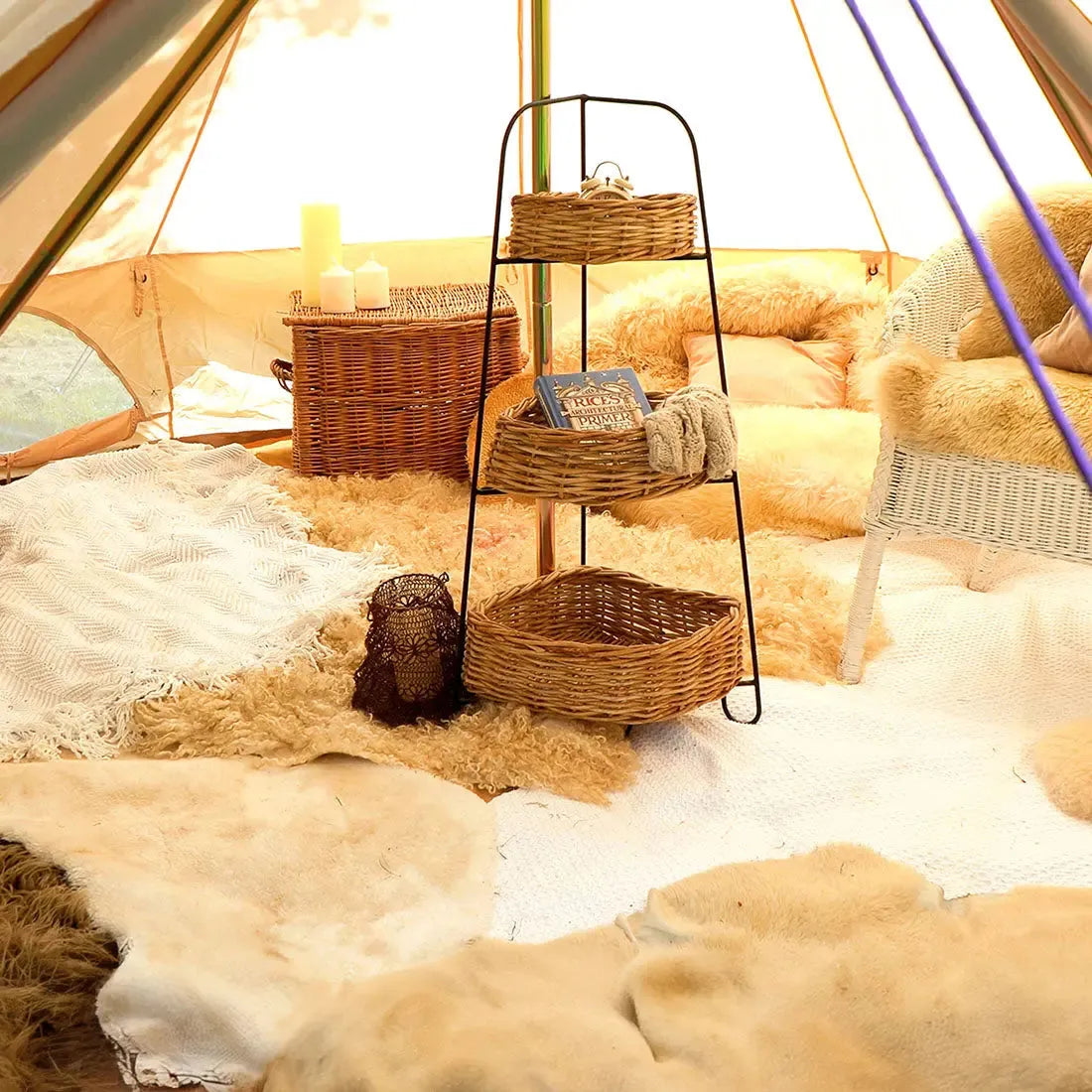 boutique camping CLASSIC CAMPING BELL TENT TIPI GLAMPING CANVAS