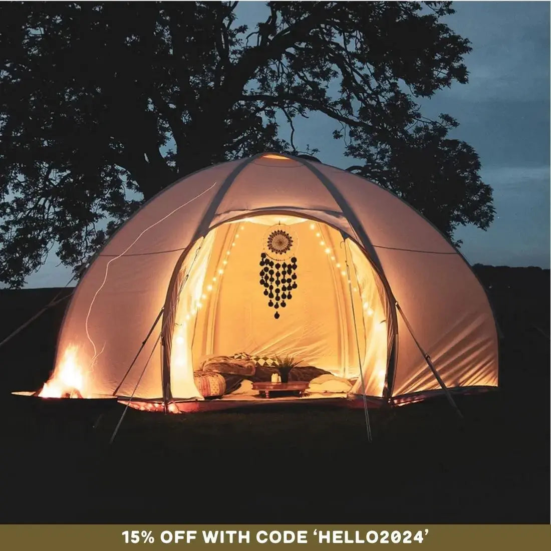 inflatable air tent dome nova canvas glamping boutique camping bell tent yurt