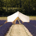 classic bell tent tipi double quad multi door canvas glamping boutique camping