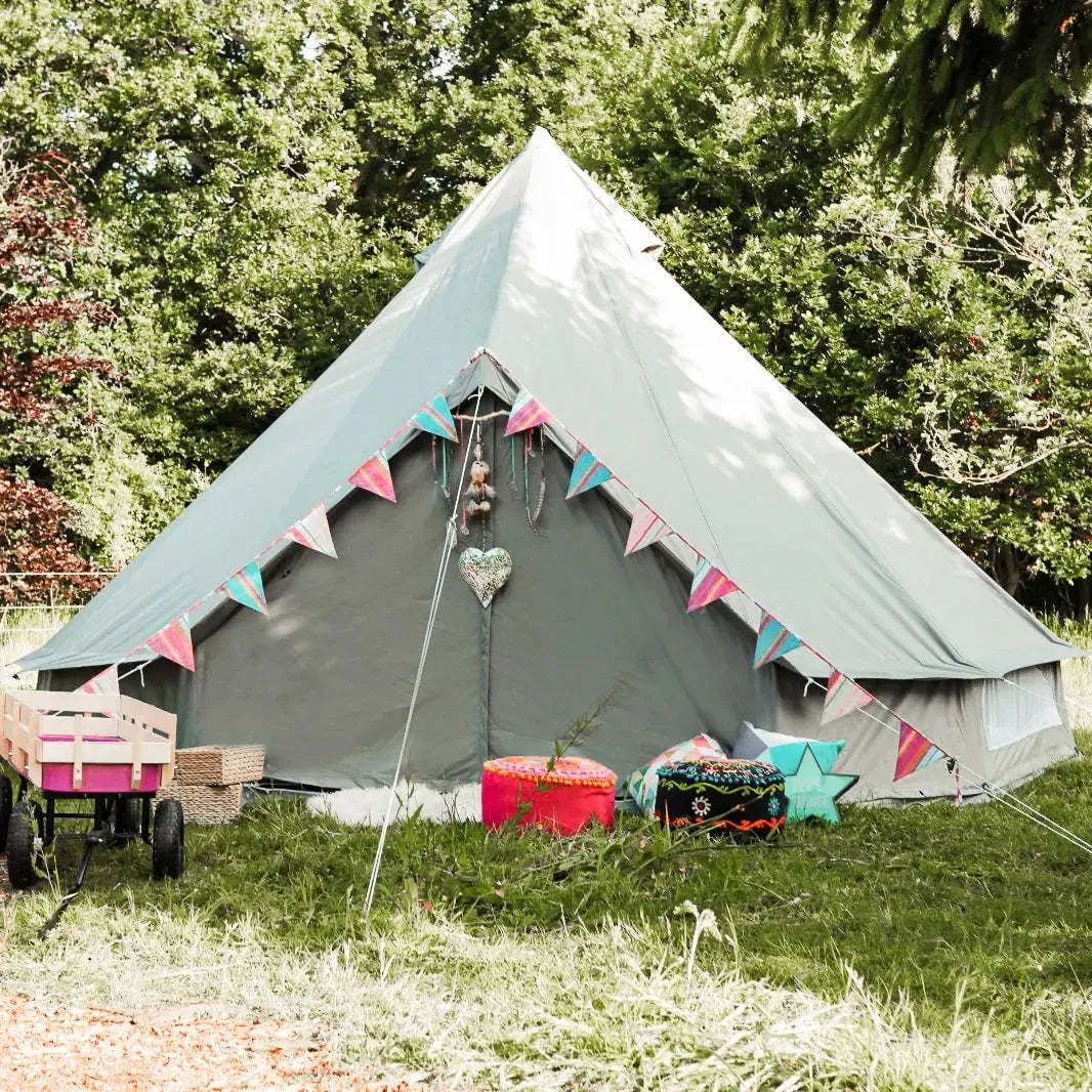 boutique camping CLASSIC CAMPING BELL TENT TIPI GLAMPING CANVAS