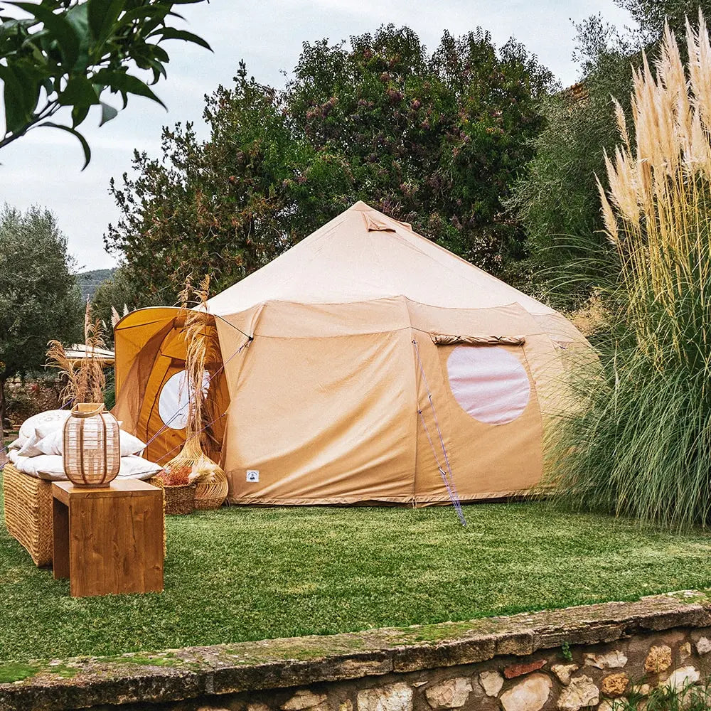 Luna yurt canvas glamping bell tent boutique camping