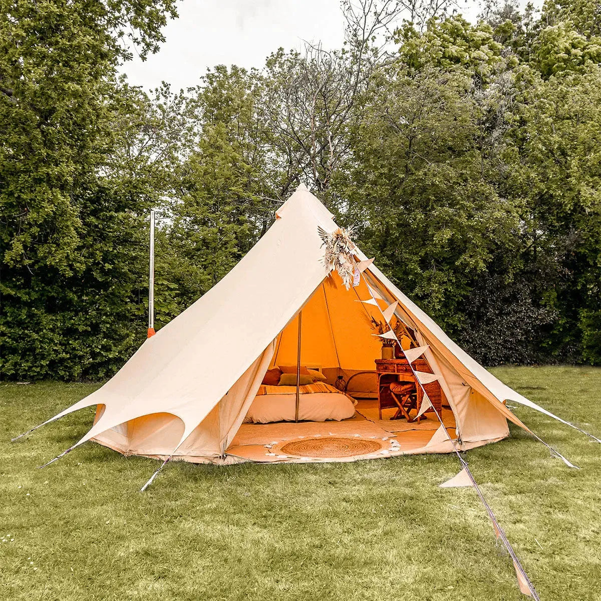 bell tent plus tent glamping boutique camping canvas tipi