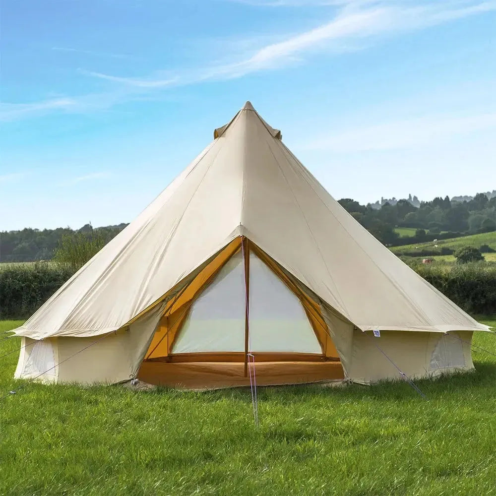 classic bell tent tipi double quad multi door canvas glamping boutique camping