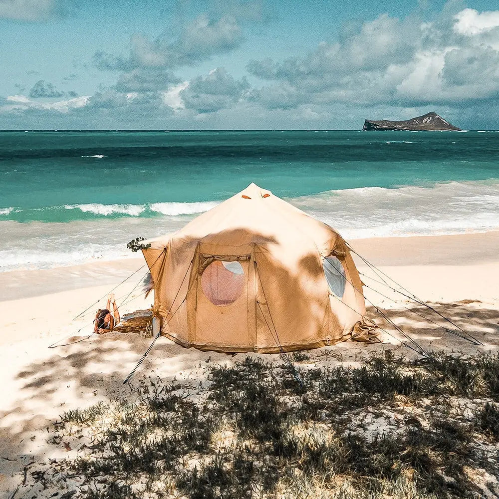 Luna yurt canvas glamping bell tent boutique camping
