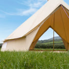 5M Classic Bell Tent 100% Cotton 285GSM Double Door - Coffee - Boutique Camping Tents