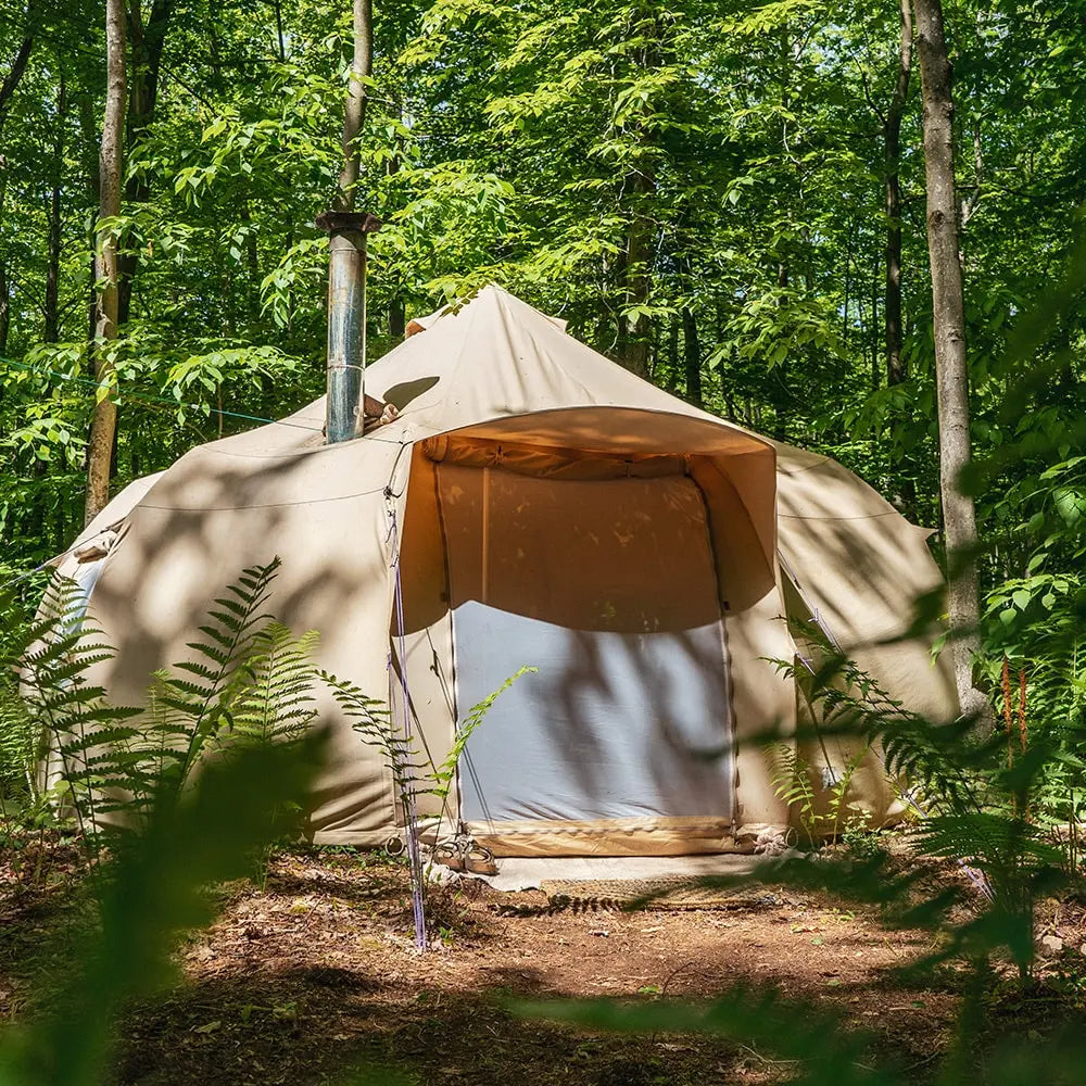 Luna yurt canvas glamping bell tent boutique camping