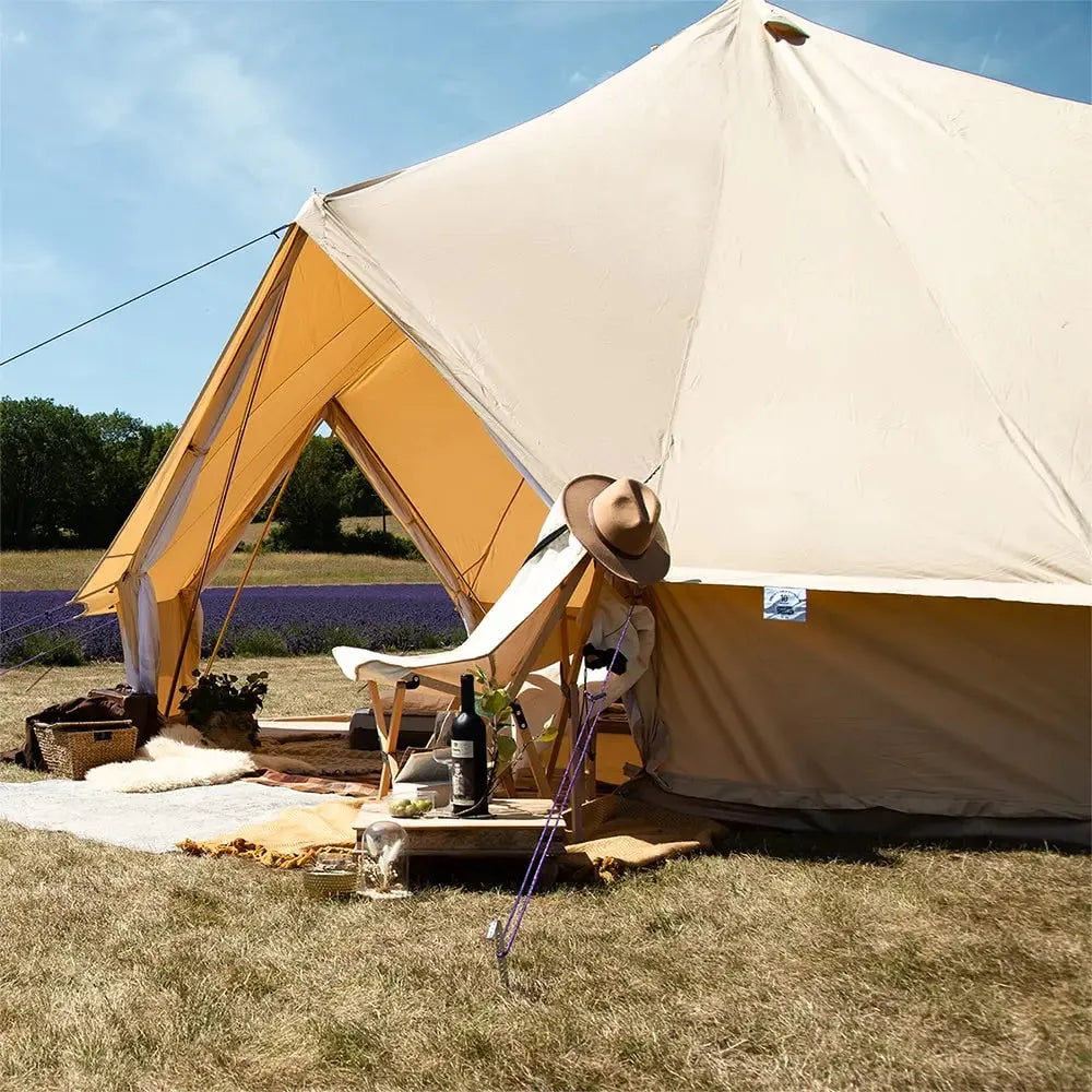 classic bell tent tipi double quad multi door canvas glamping boutique camping