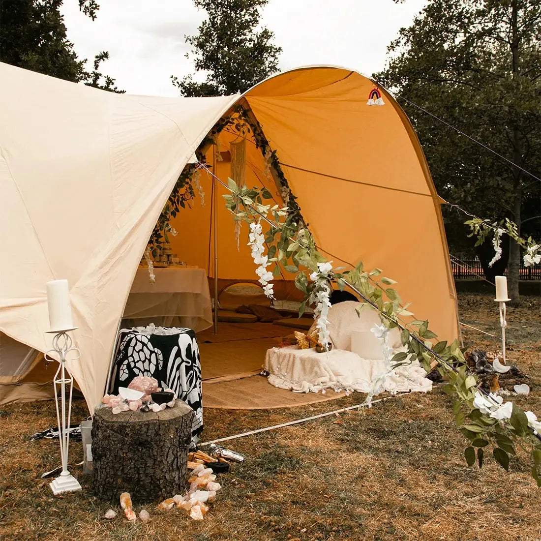 canvas star bell emperor large bell tent tipi boutique Camping glamping