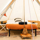 5m glamping classic bell tent featuring a double