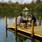 canvas star bell tent on lake boutique Camping glamping
