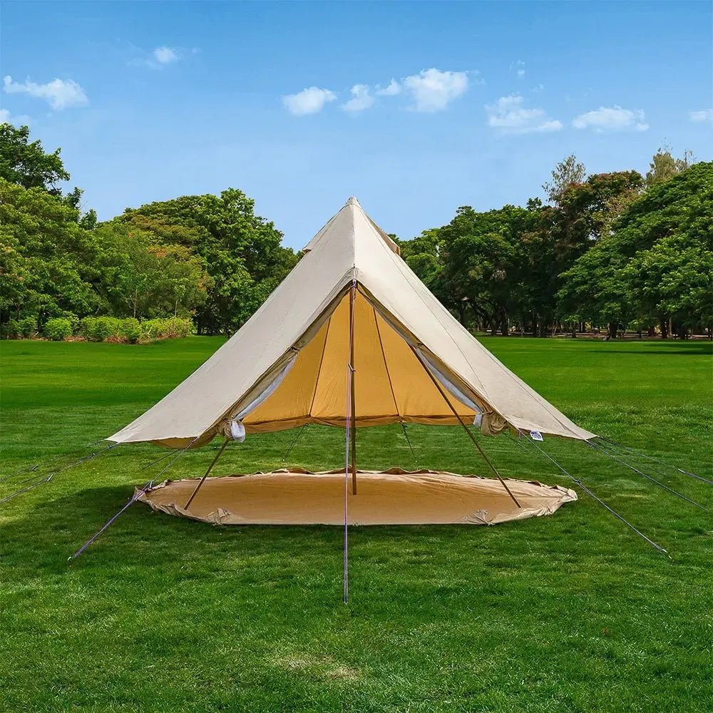 boutique camping CLASSIC CAMPING BELL TENT TIPI GLAMPING CANVAS
