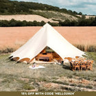 bell tent plus tent glamping boutique camping canvas tipi