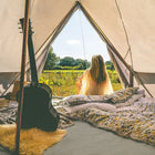 boutique camping CLASSIC CAMPING BELL TENT TIPI GLAMPING CANVAS