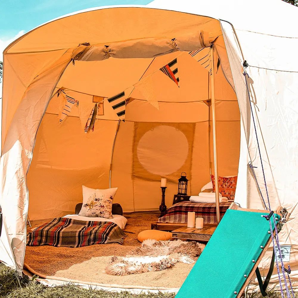 Luna yurt canvas glamping bell tent boutique camping