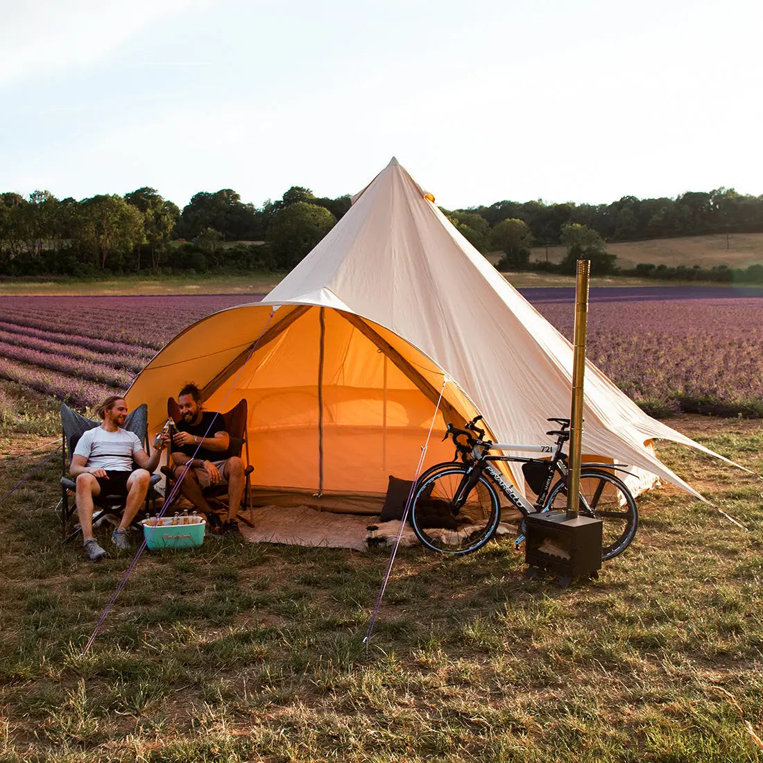 canvas star bell tent tipi boutique Camping glamping