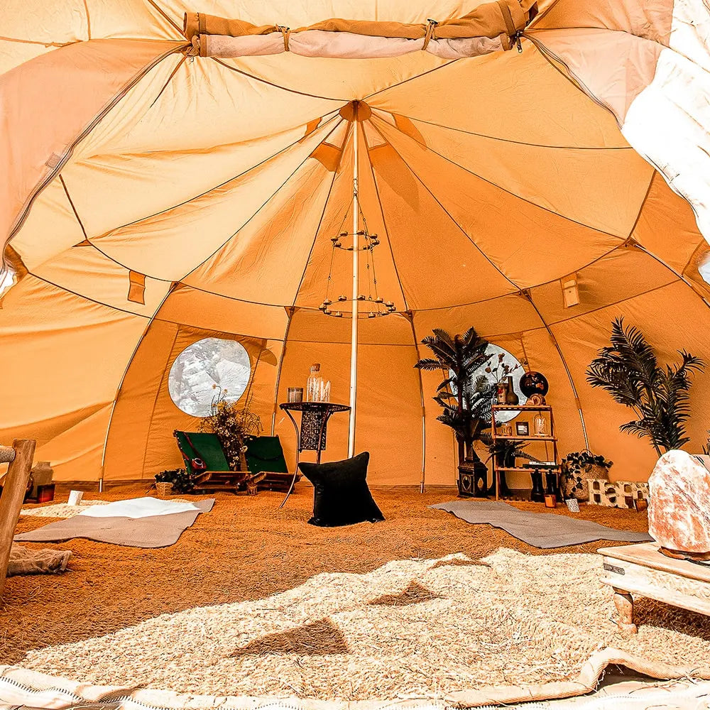 Luna yurt canvas glamping bell tent boutique camping
