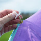 rainbow multi colour classic bell tent tipi double quad multi door canvas festival glamping boutique camping