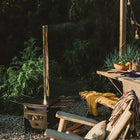 pizza oven wood burning stove glamping boutique camping tent glamping