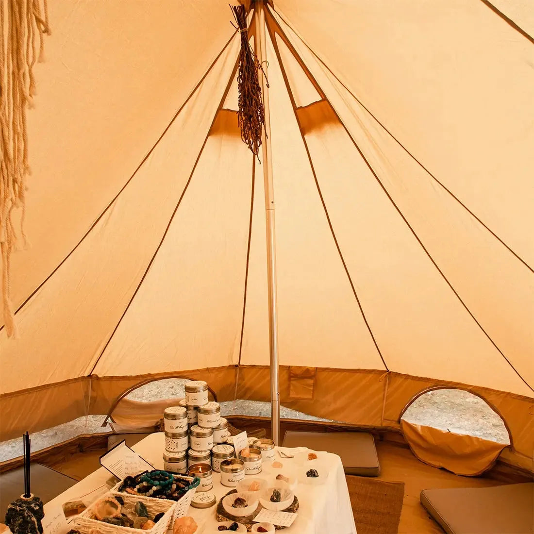 canvas star bell emperor large bell tent tipi boutique Camping glamping
