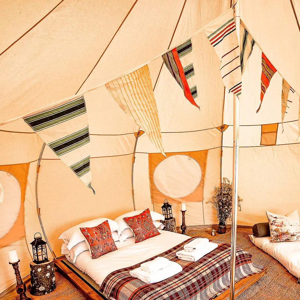 Luna yurt canvas glamping bell tent boutique camping
