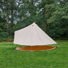 beige classic glamping bell tent boutique camping tipi boho