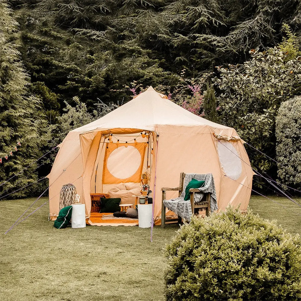 Luna yurt canvas glamping bell tent boutique camping