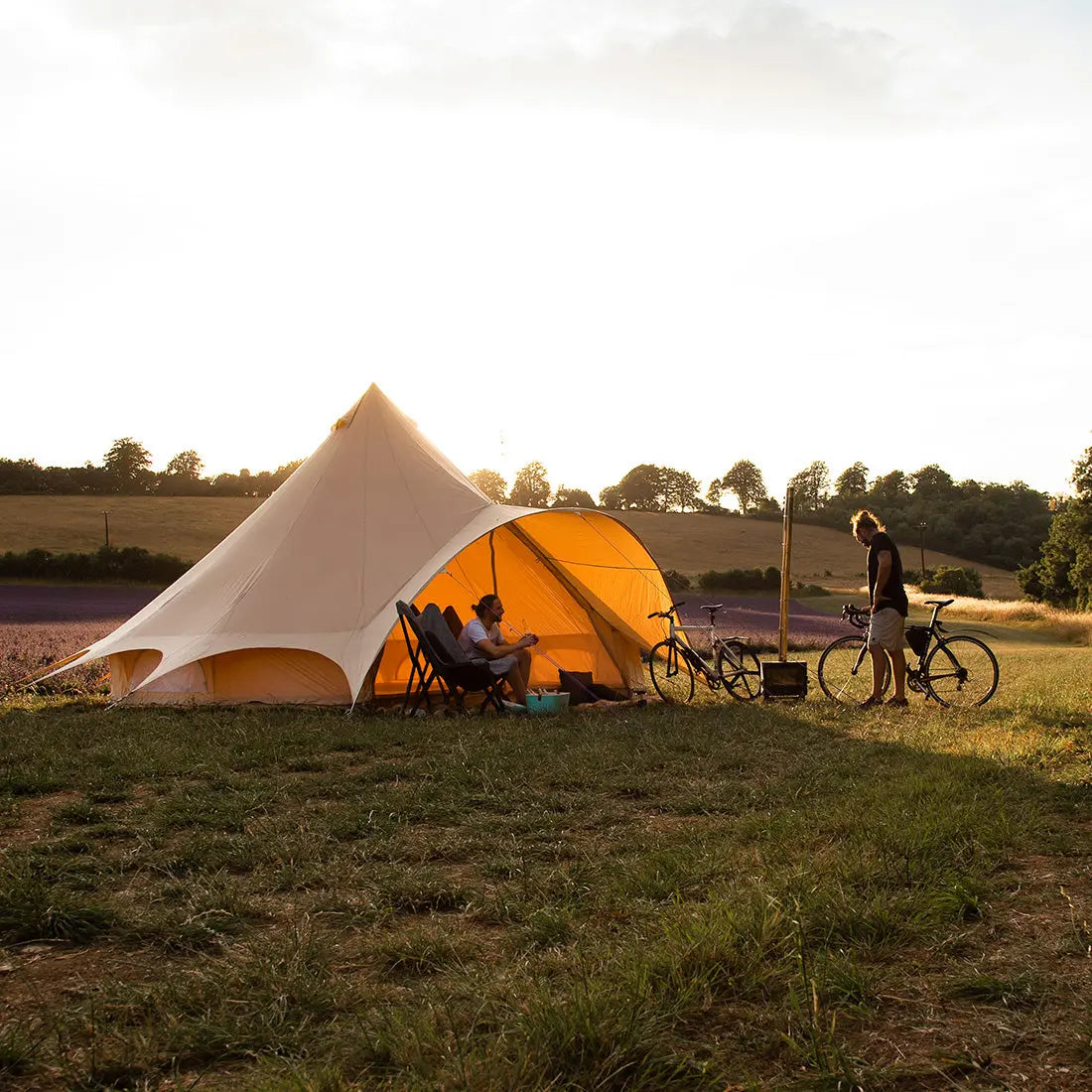canvas star bell tent tipi boutique Camping glamping