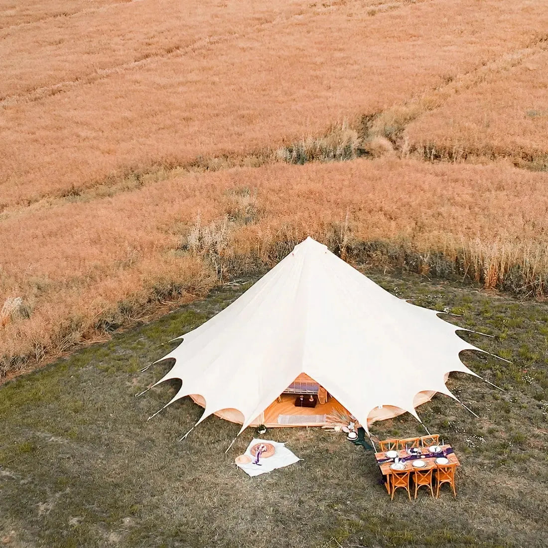 bell tent plus tent glamping boutique camping canvas tipi