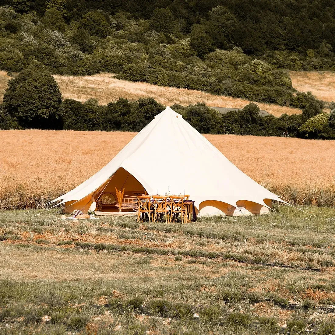 bell tent plus tent glamping boutique camping canvas tipi